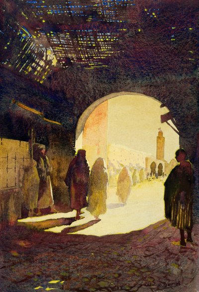 Fès, Die goldene Stunde, 1920 von Robert Burns